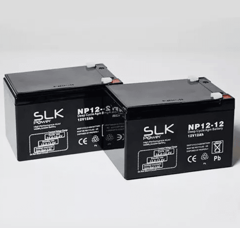 SLK 12V 12AH BATTERIES X2